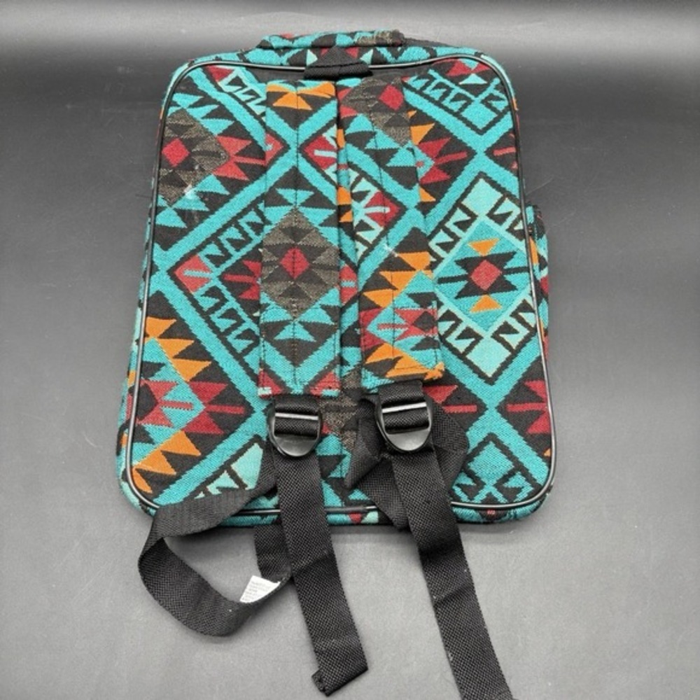 El Paso Saddle Blanket Co Southwestern Navajo Print Backpack 70% Acrylic - Picture 2 of 16